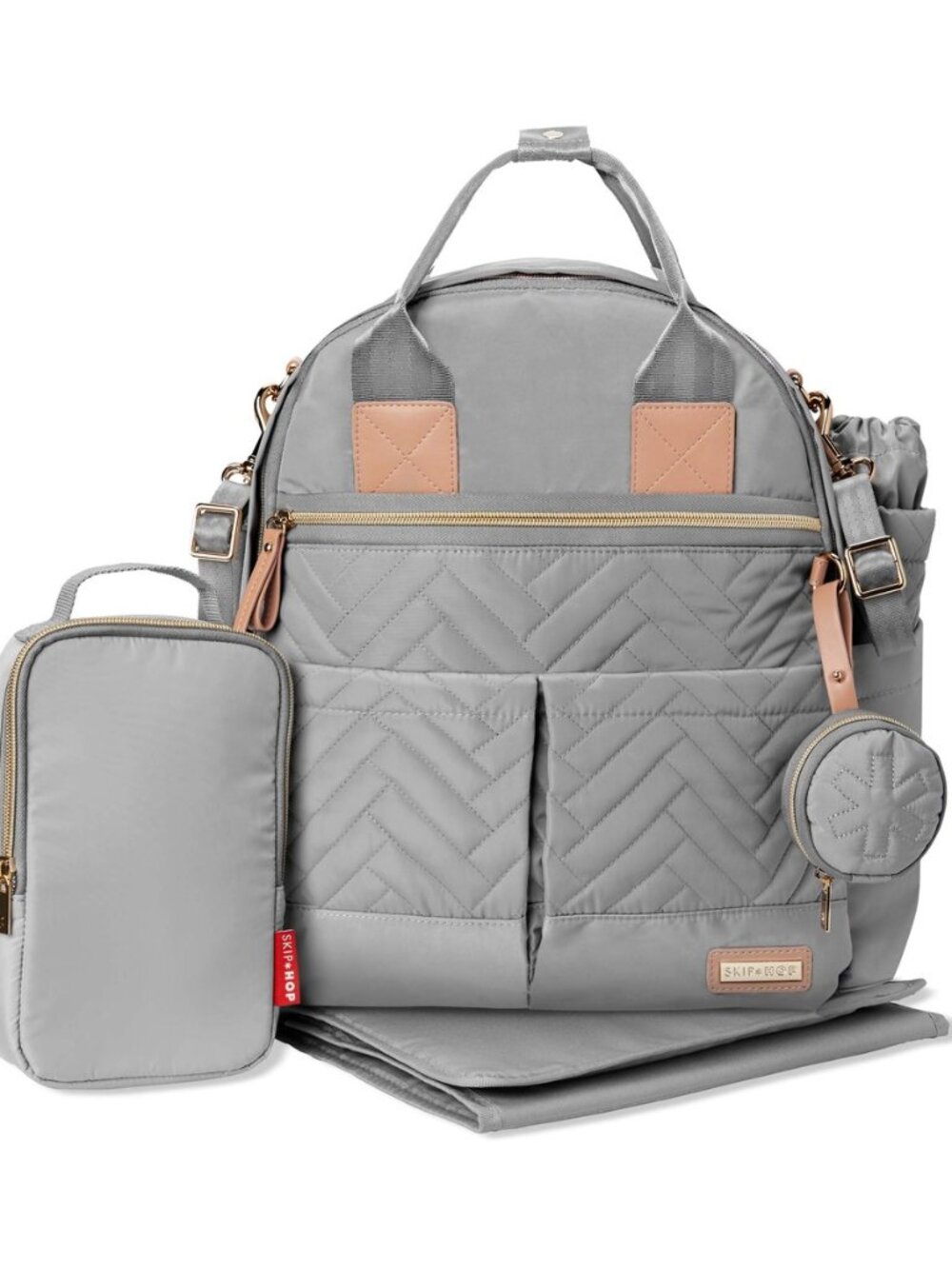 Skip Hop Diaper Bag Backpack: Suite 6-in-1 Diaper Backpack Set, Multi-Function